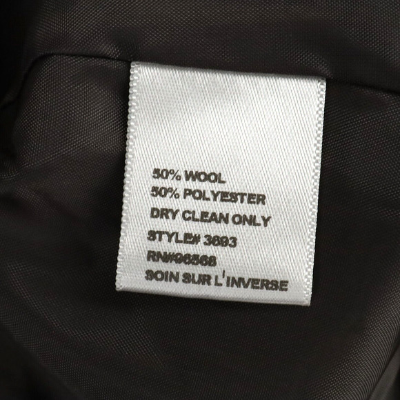 Charlotte Tarantola Jacket Womens XL Gray Wool Blend Lined Swing Trapeze Pleat - Picture 13 of 13